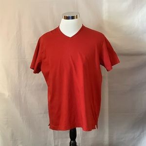 Robert Graham Classic Fit V Neck Tee Size XL Red